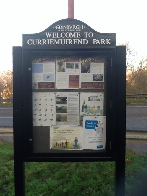 Curriemuirend Park Sign