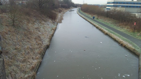 canal winter ice