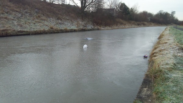 canal winter ice