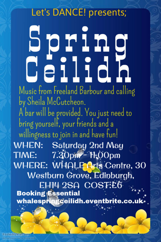 WHALE Spring Ceilidh poster