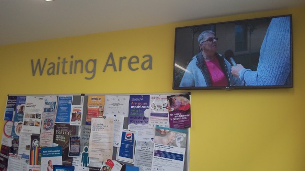 Healthy Living Centre TV monitors