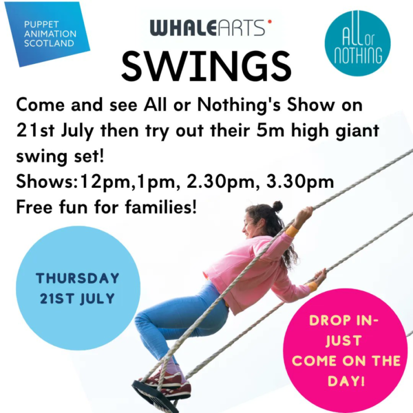 swings aerial dance summer poster WHALE Arts Featured Image