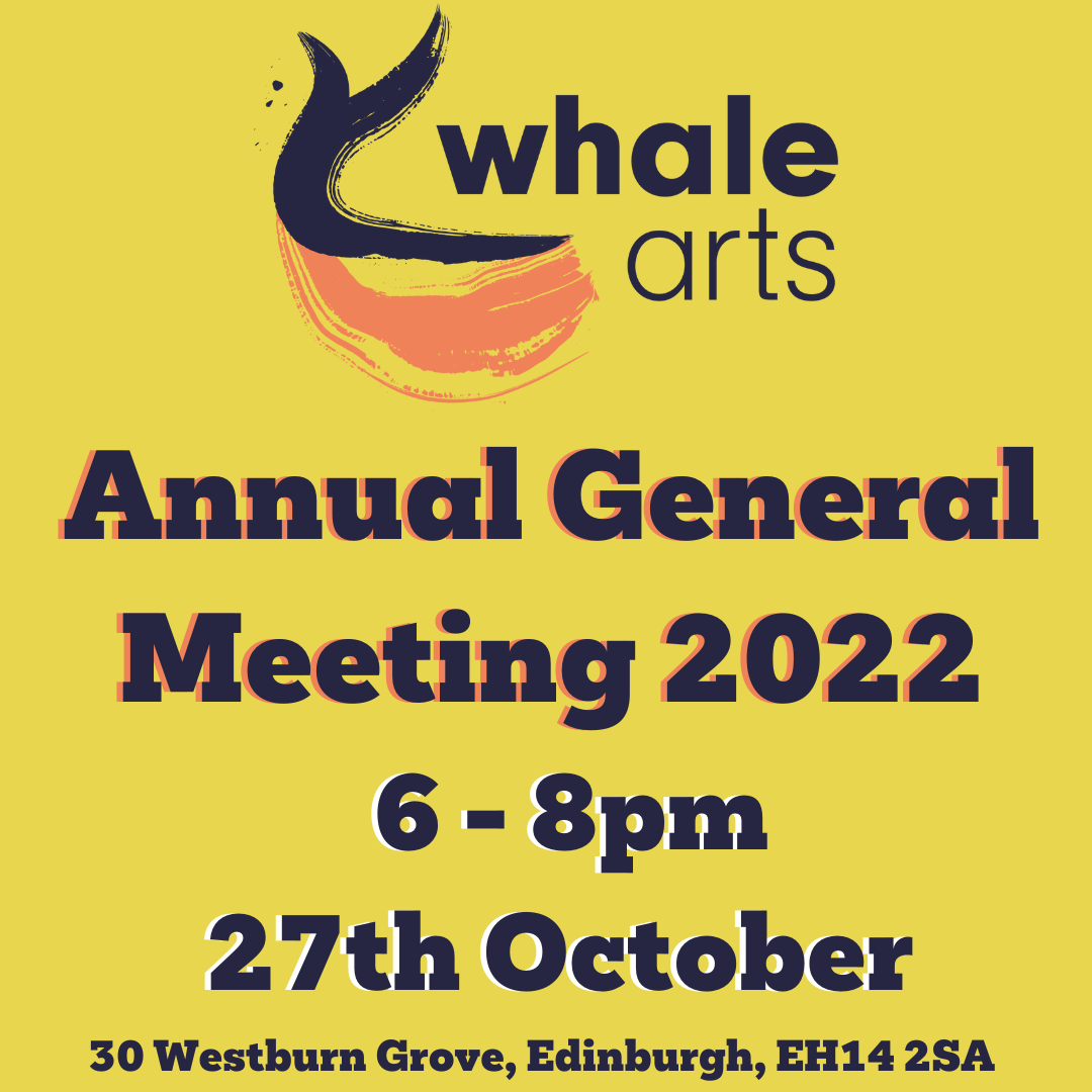 WHALE Arts Annual general Meeting Poster Featured Image