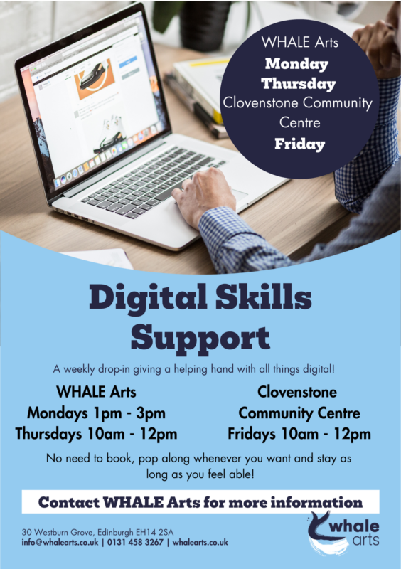 Digital Skills Support Featured Image WHALE Arts Digital Support 