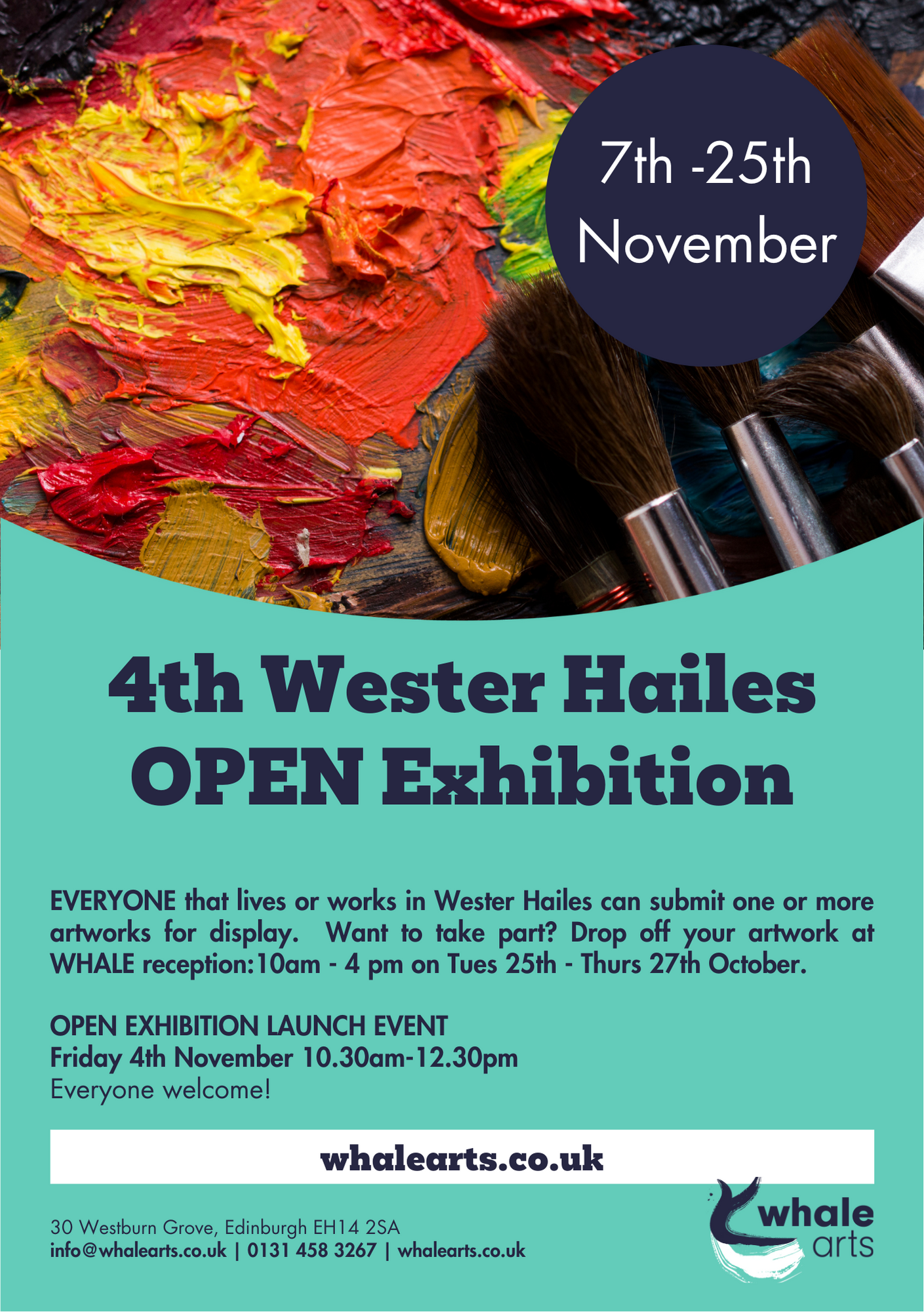 Wester Hailes Open Exhibition WHALE Flyer Featured Image