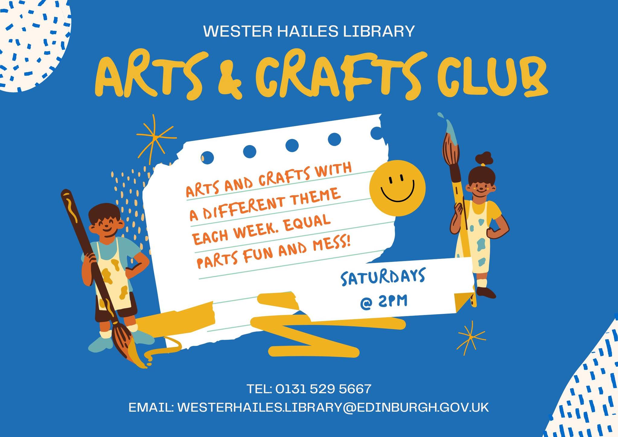 Wester Hailes library art-and-craft-club Poster Featured Image
