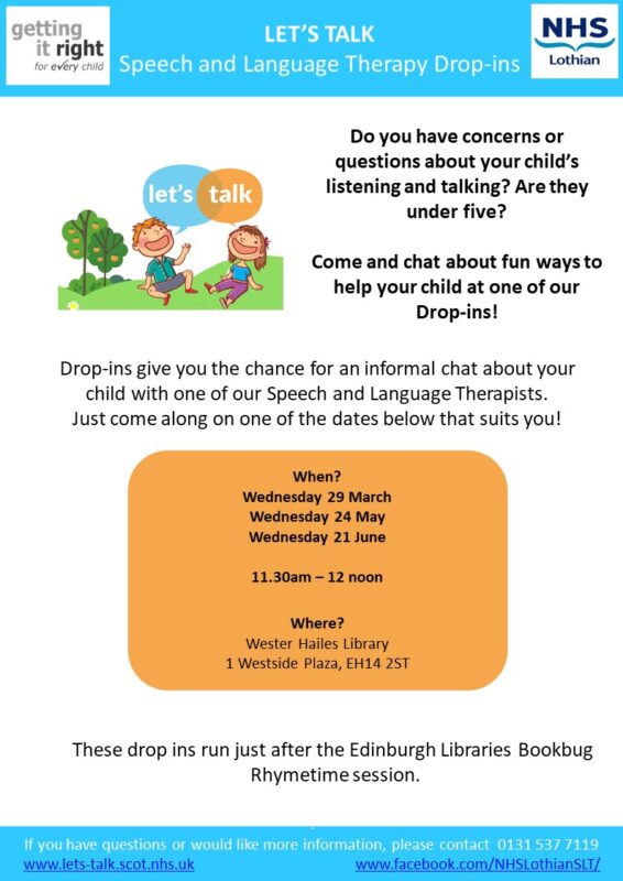 lets talk speech and language therapy drop-in