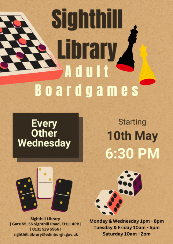 sighthill library boardgames for adults