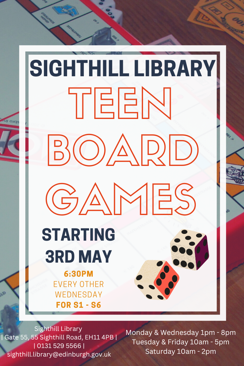 Sighthill Library Teen Board Games