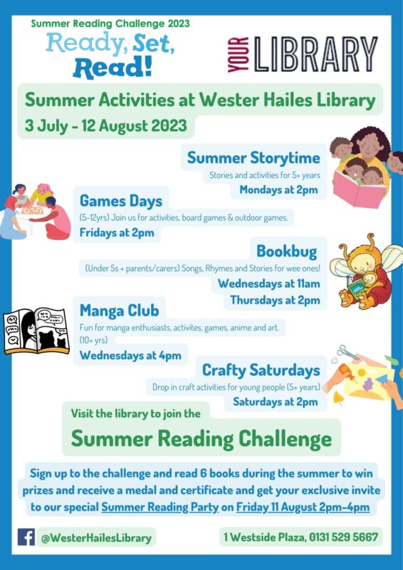 Wester Hailes Library summer activities