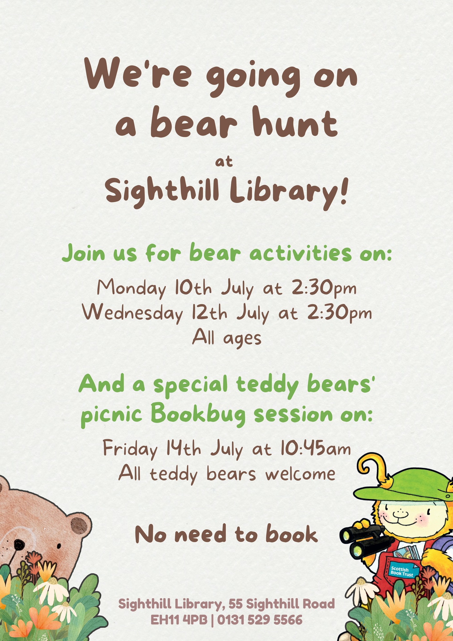 sighthill library bear hunt