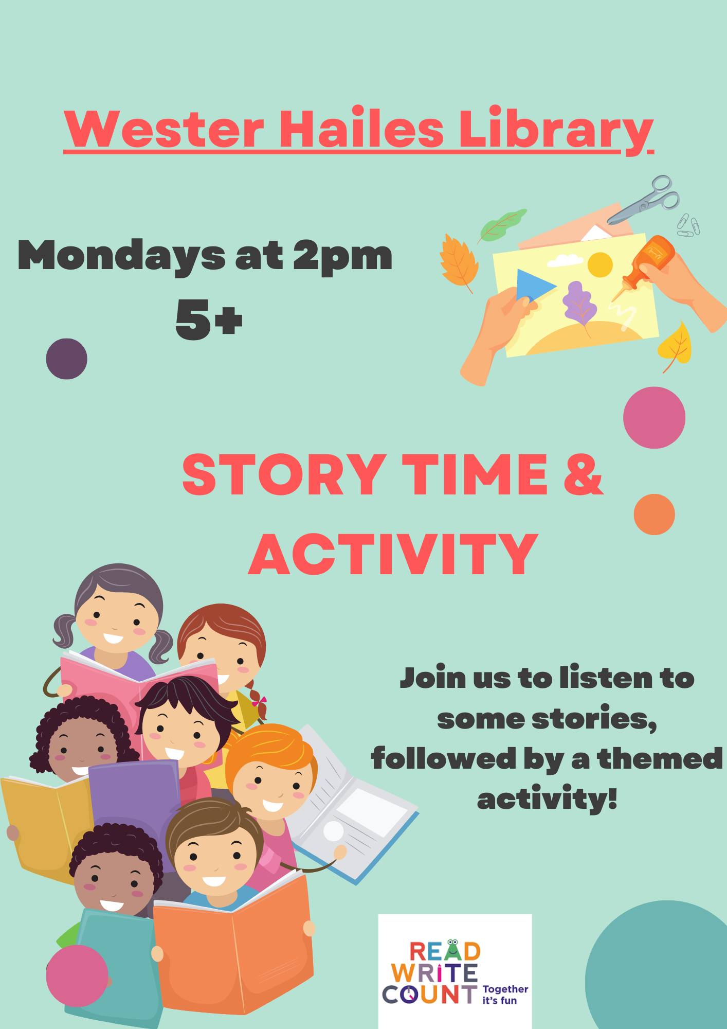 wester Hailes library story time and activity