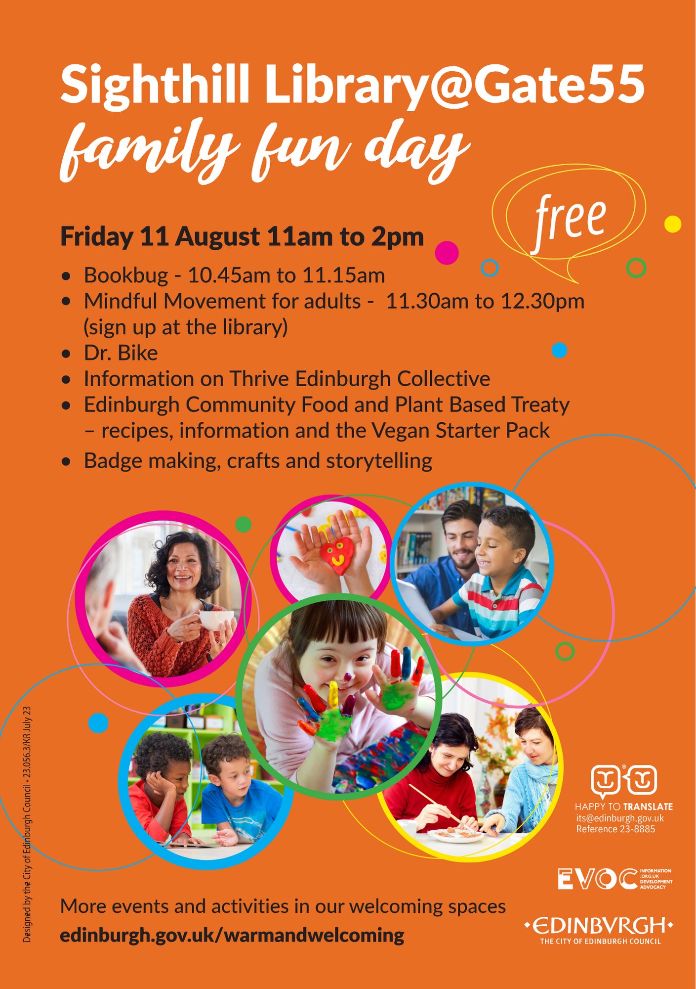 sighthill library gate 55 family fun day