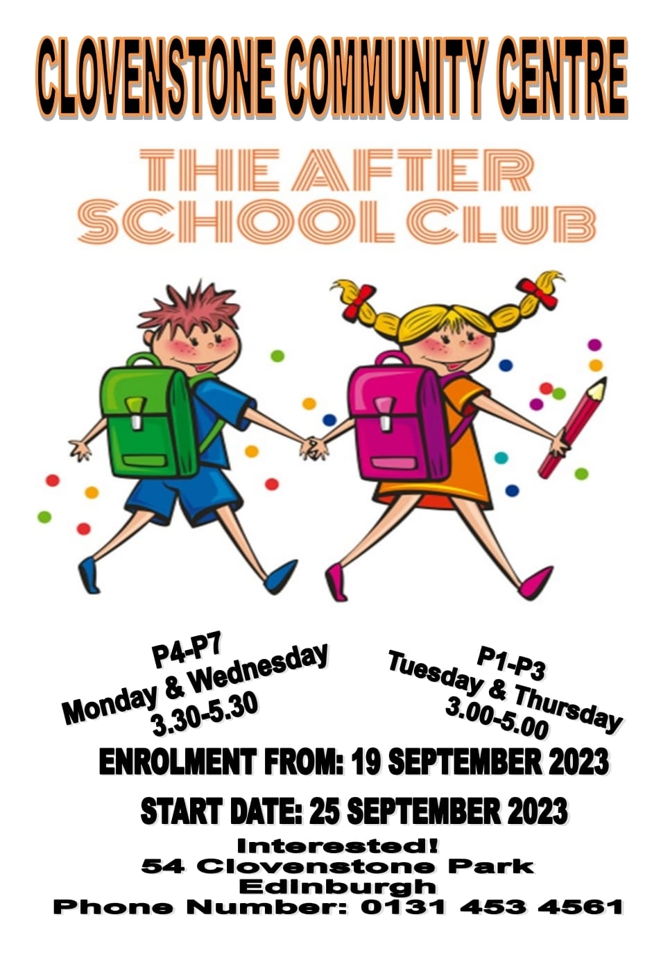covenstone community centre after school club