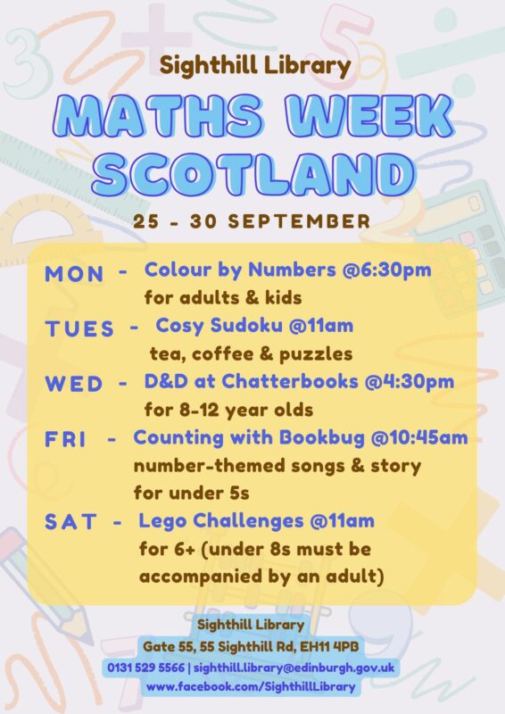 sighthill library maths weeks scotland