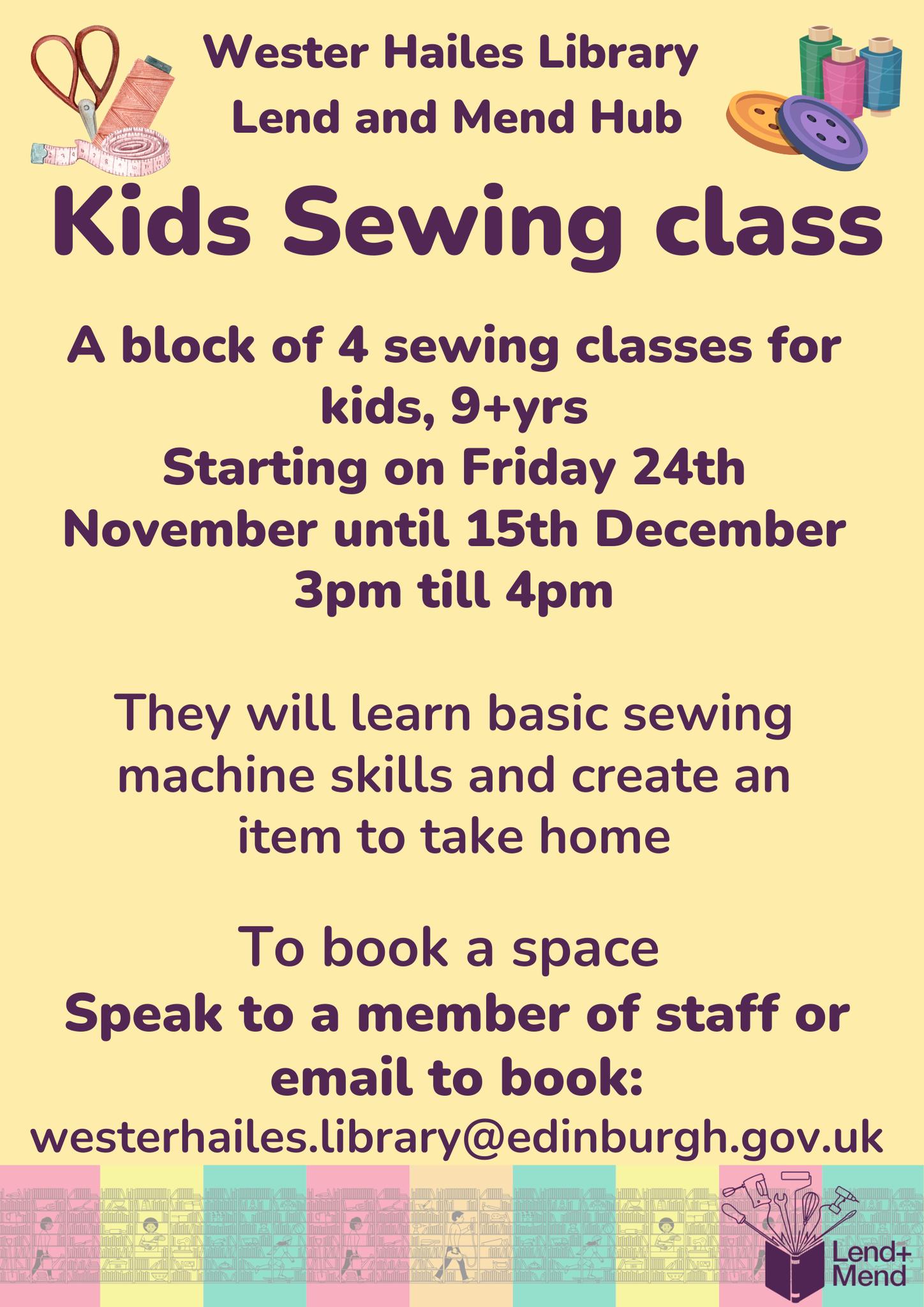 Kids Sewing Class