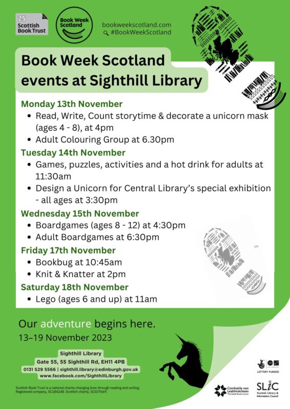 Book Week Scotland 2023 at Sighthill Library