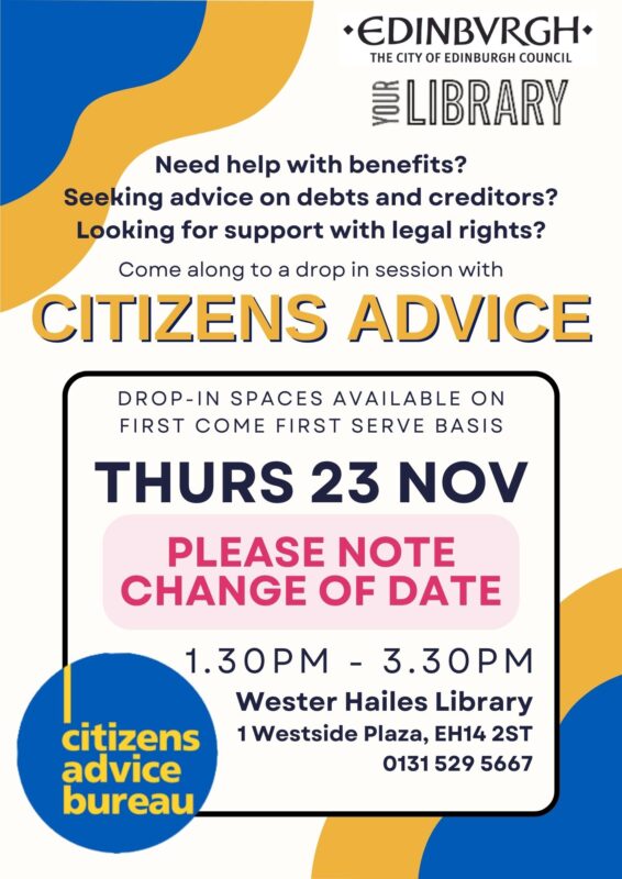 citizen advice wester hailes library