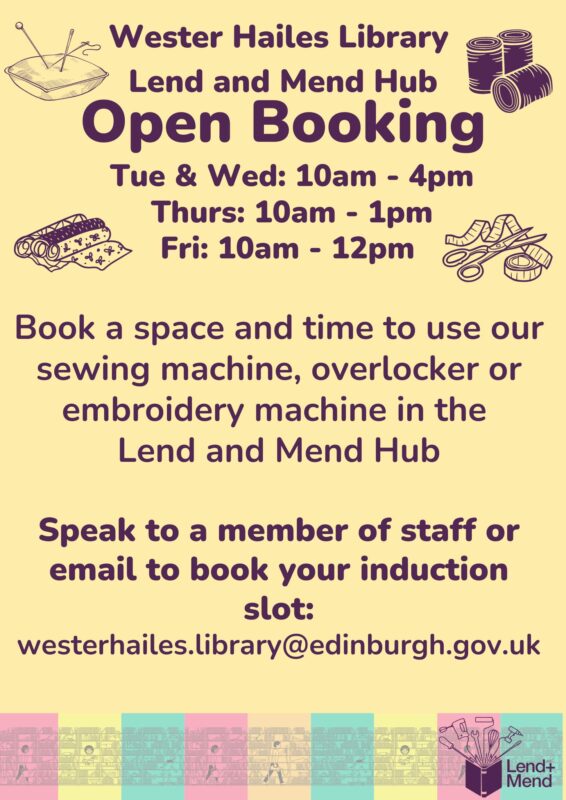 Lend and Mend Hub Open Booking