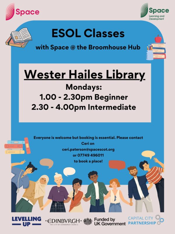 wester hailes library esol classes