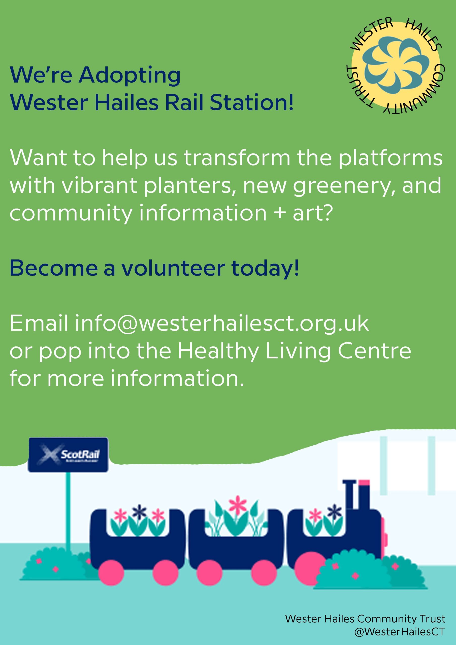 Volunteer at Wester Hailes Train Station