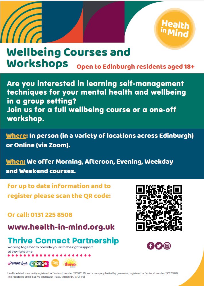 Wellbeing Courses and Workshops