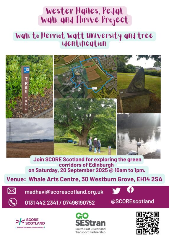 Wester Hailes Pedal Walk and Thrive nature walk