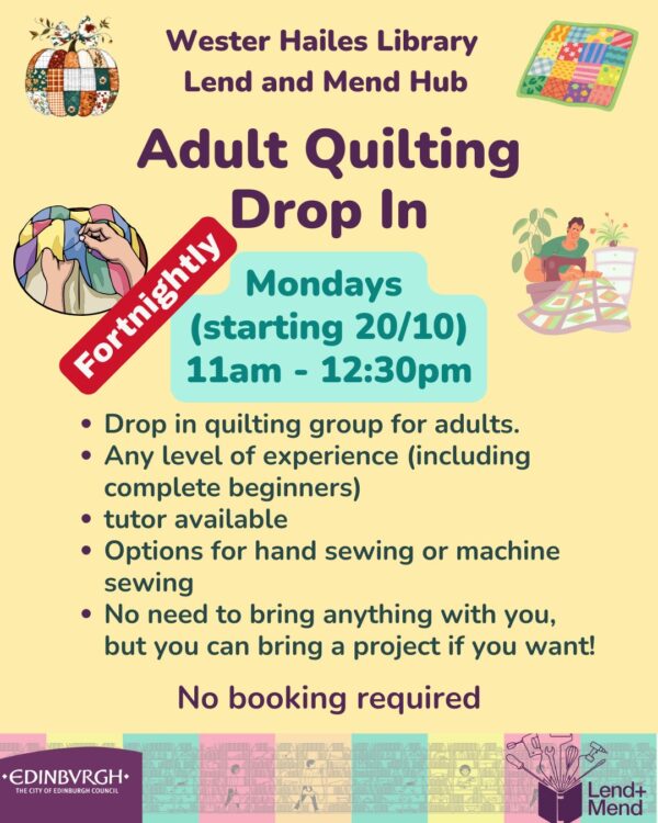 adult quilting drop in