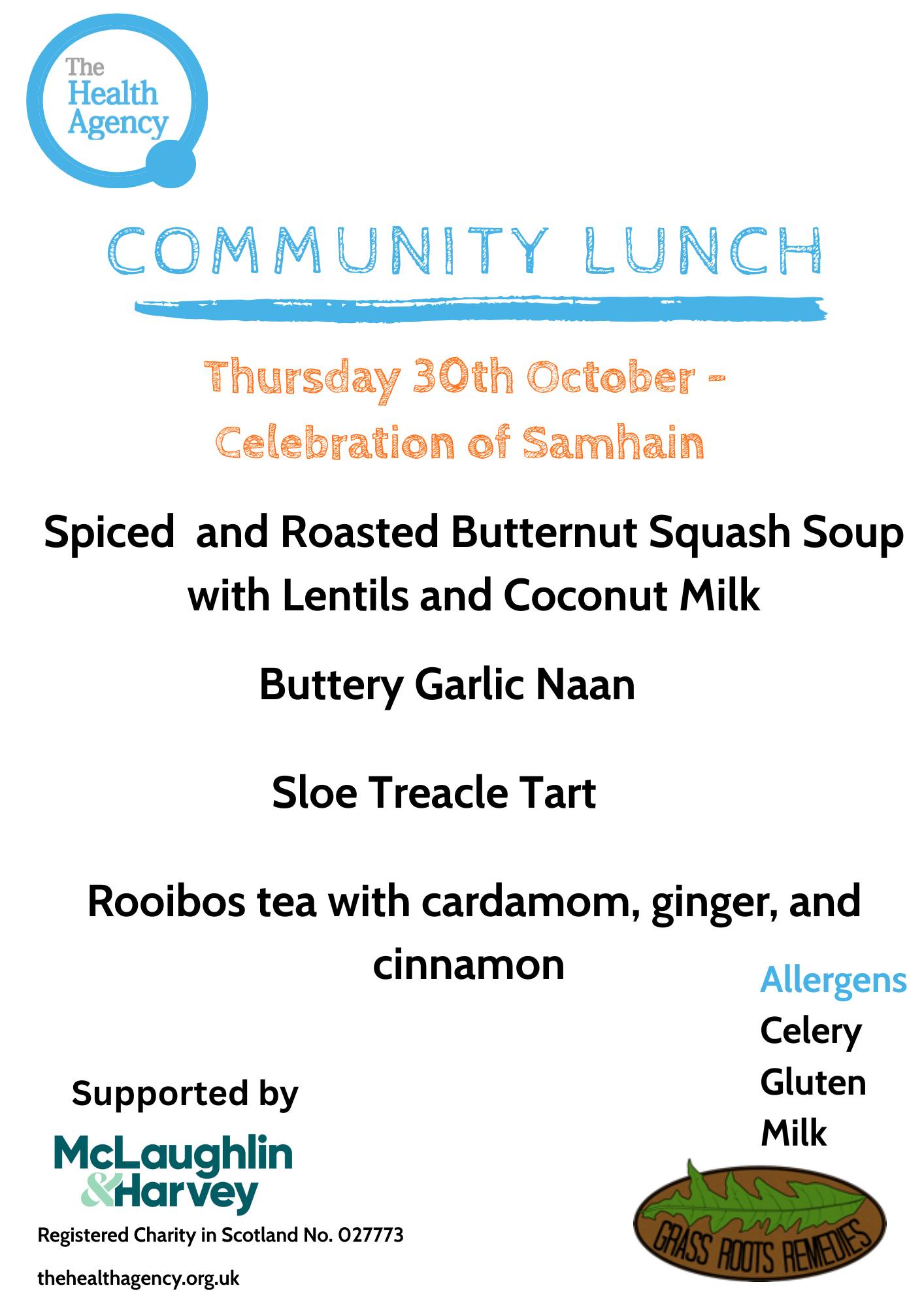samhain community lunch