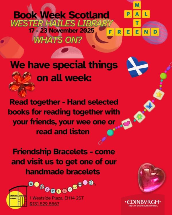 book week scotland at Wester Hailes Library