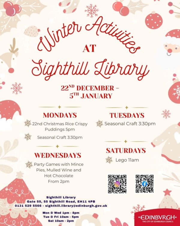 Sighthill Library Christmas Activities