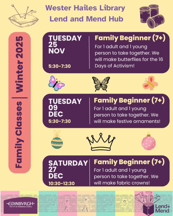 family beginner sewing classes