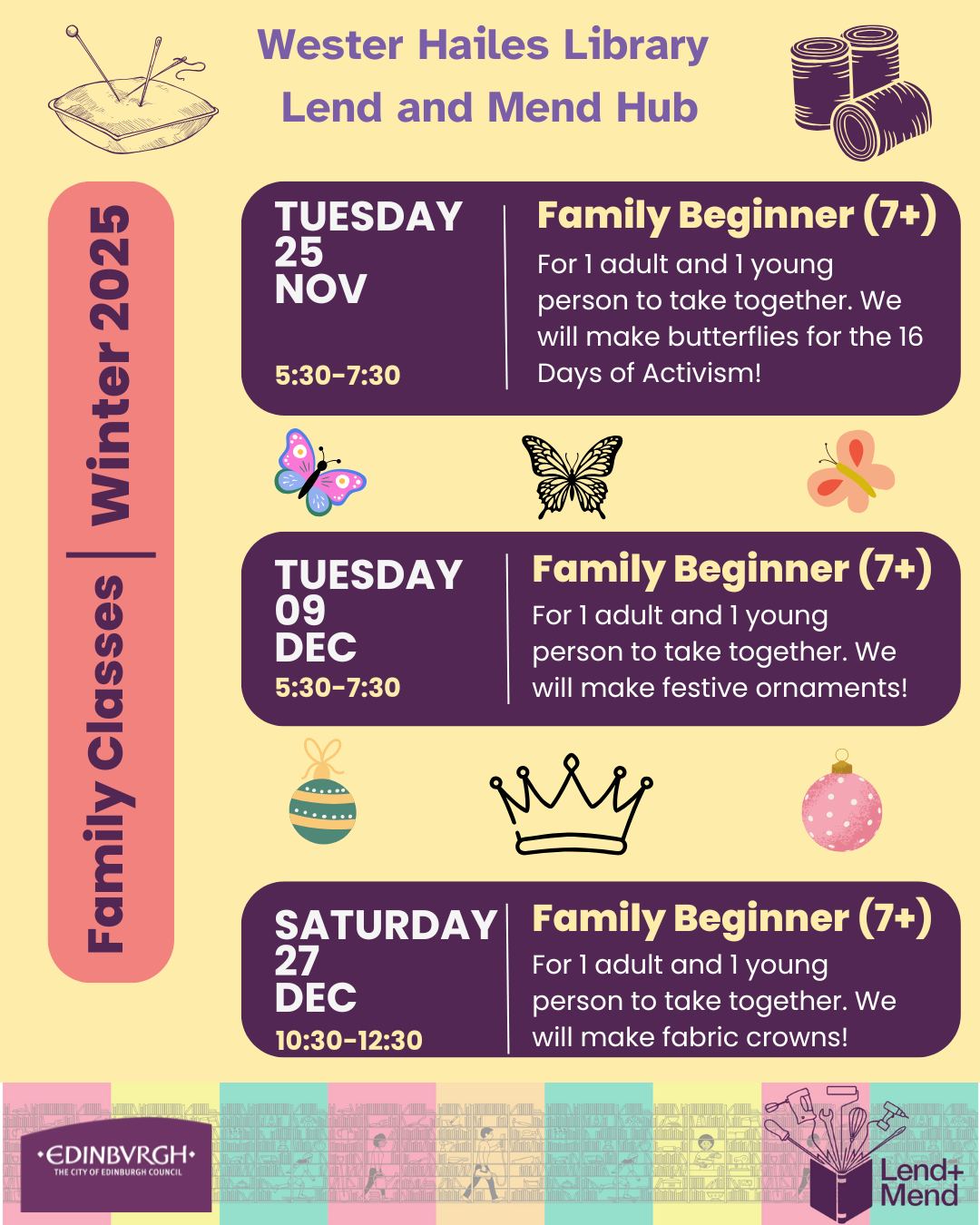 family beginner sewing classes