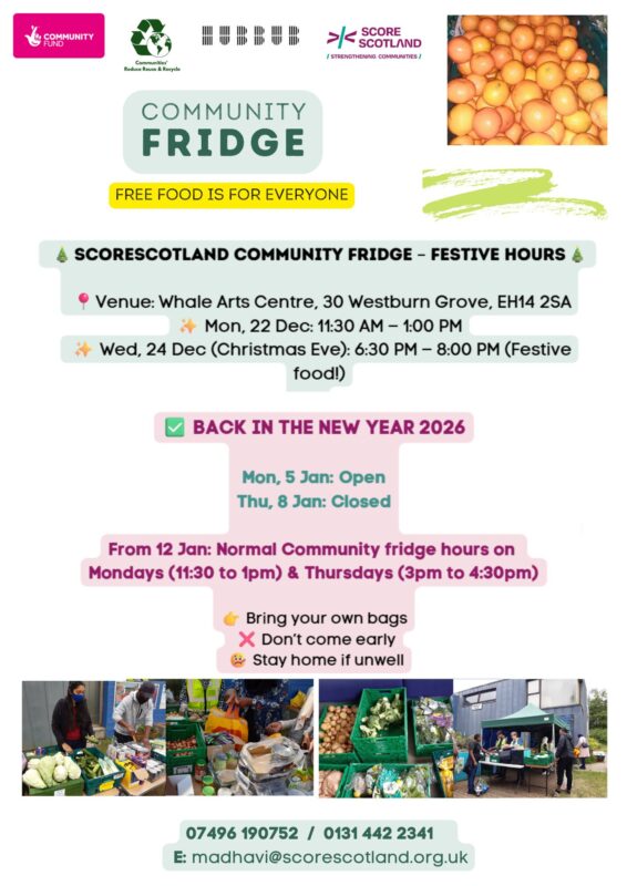 scorescotland community fridge festive hours