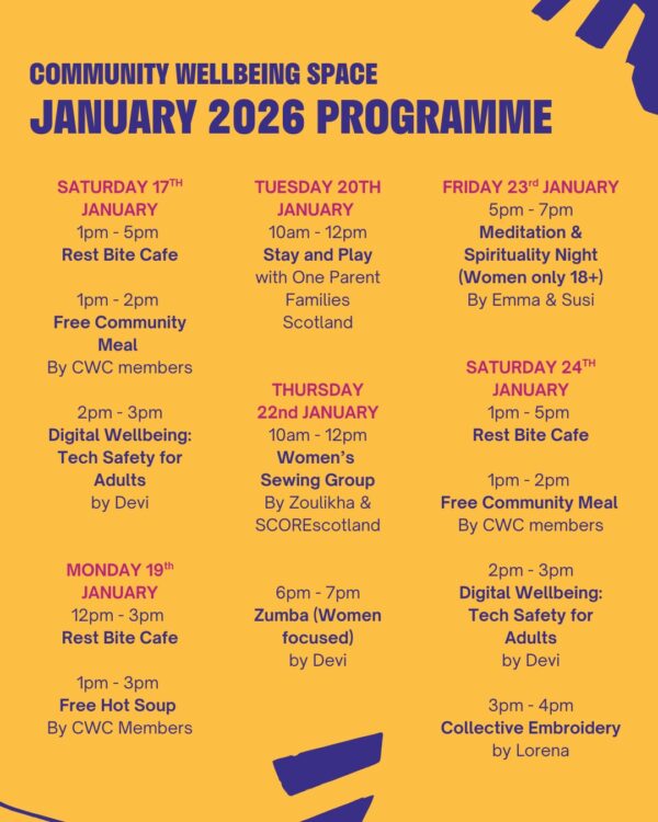 Community Wellbeing Collective January 2026 Programme 3