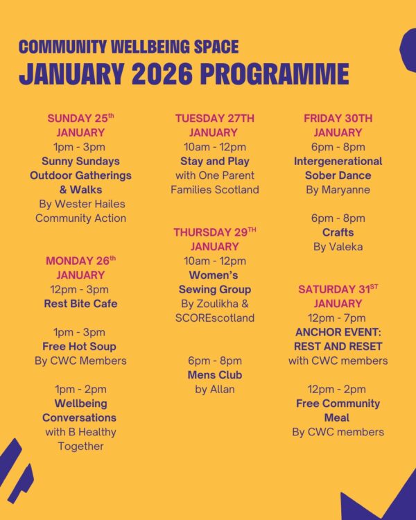 Community Wellbeing Collective January 2026 Programme 3