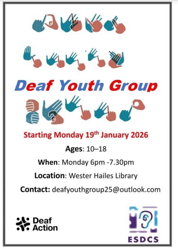 Deaf Youth Group at Wester Hailes Library