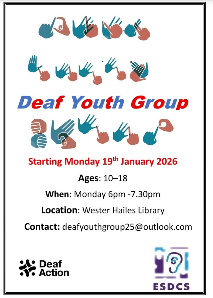 Deaf Youth Group at Wester Hailes Library