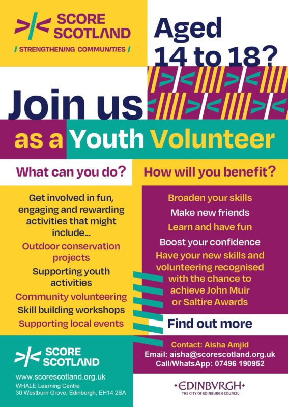 SCOREscotland seeking youth volunteers