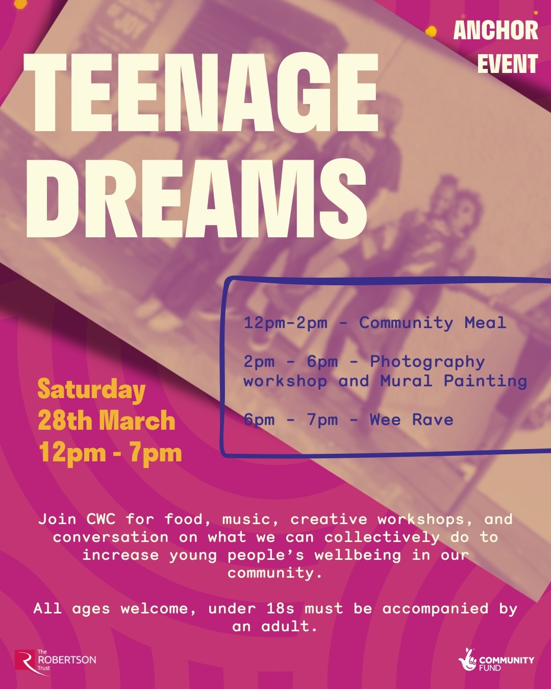 teenage dreams anchor event