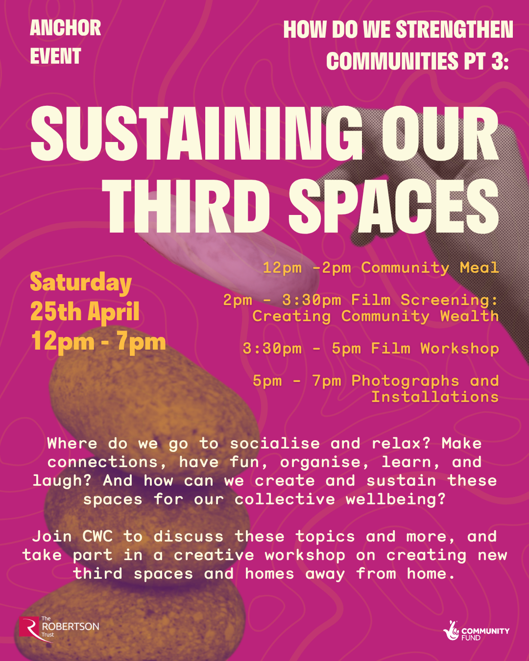 Anchor event Sustaining our third spaces