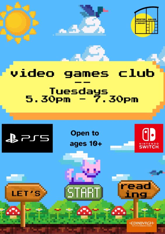 wster hailes library video games club