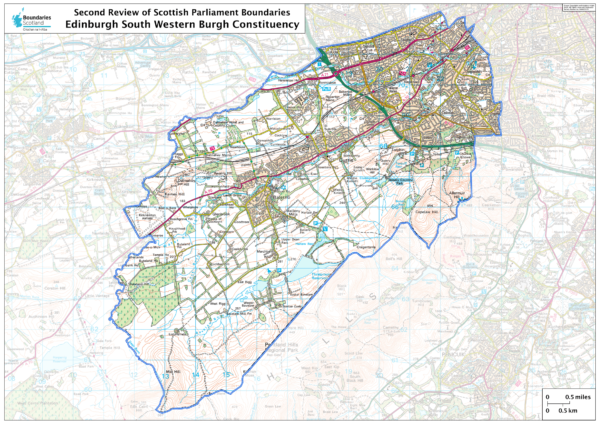 Edinburgh South Western Scottish Parliament Constituency Map
