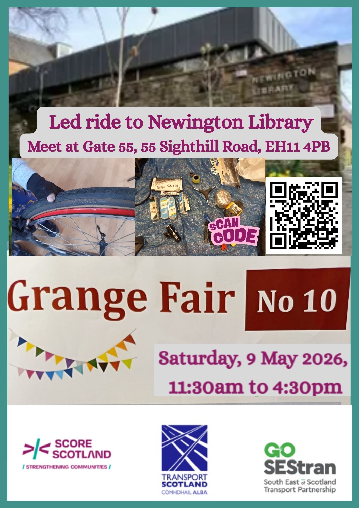 Led Cycle ride to the Grange Fair