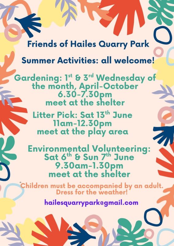 Summer Activities at Hailes Quarry Park