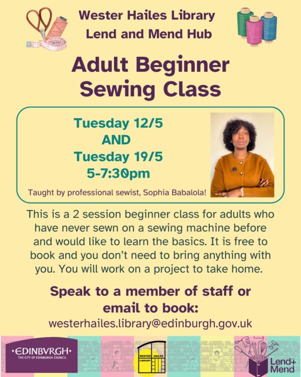 adult beginner sewing class