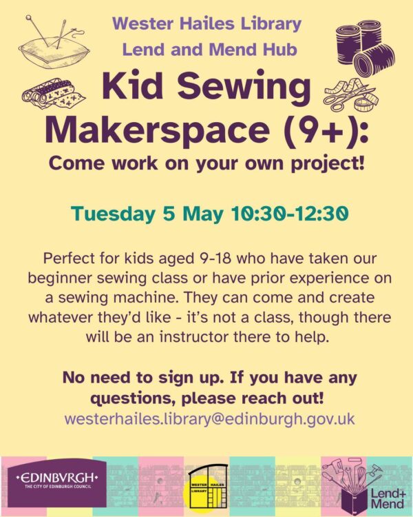 kid sewing makerspace