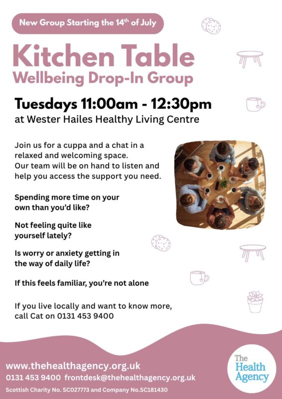 Kitchen Table wellbeing drop-in group