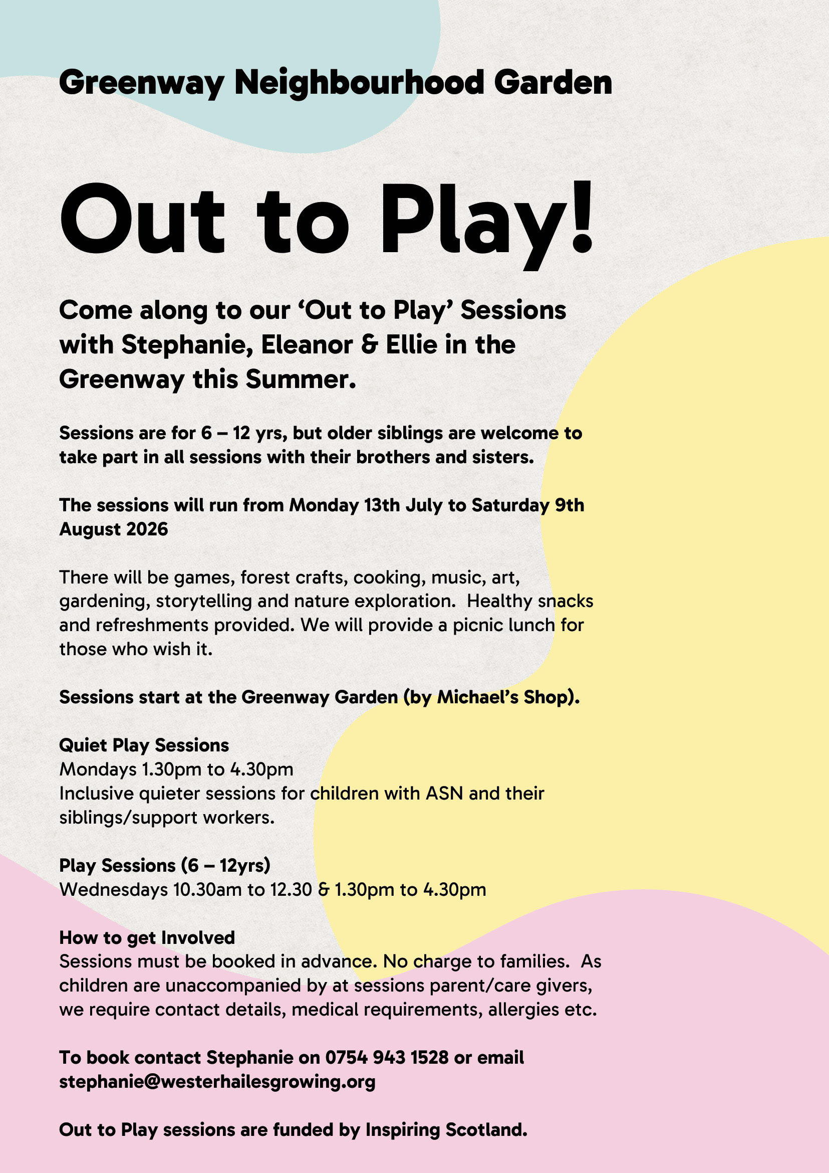Out to Play with Wester Hailes growing Communities