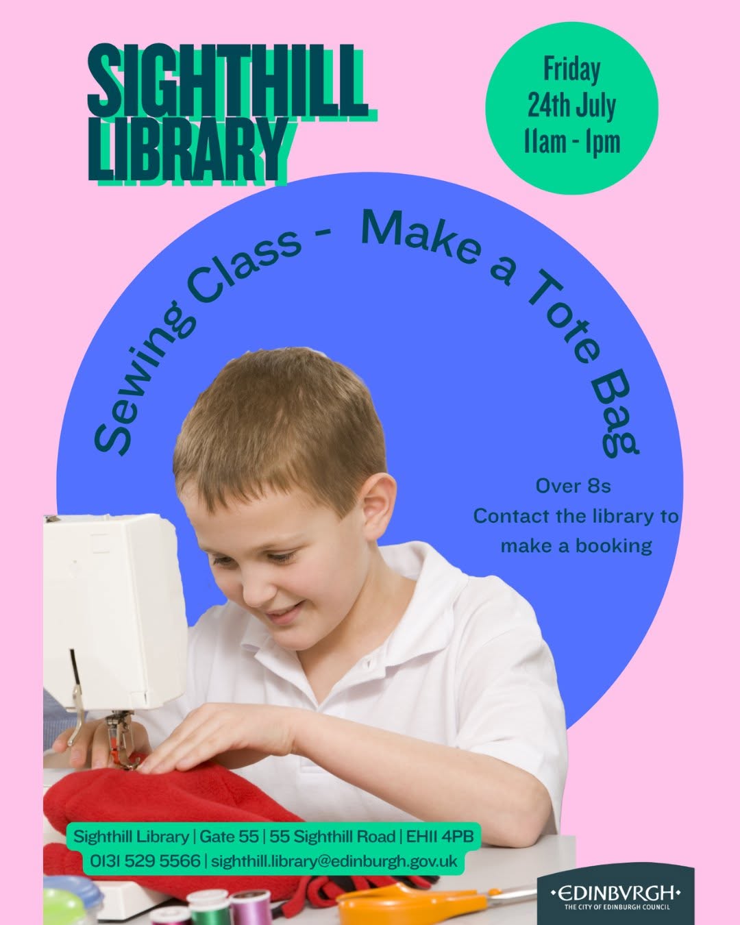 Sewing Class sighthill library
